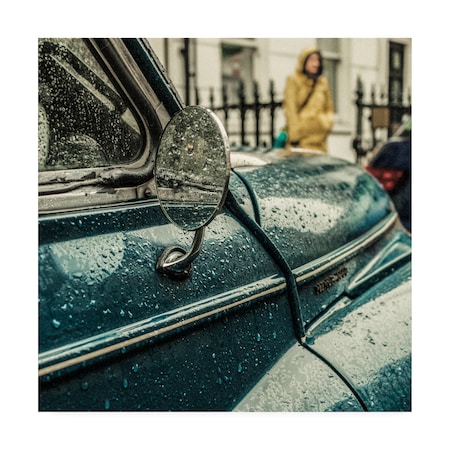 Riccardo Berg 'London Rain' Canvas Art,24x24